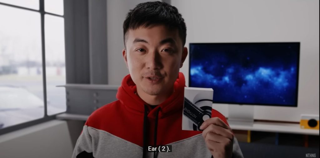 Nothing CEO Carl Pei holding the Nothing Ear (2)